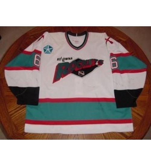 Custom WHL Kelowna Rockets 96 97 Vaclav Varada Home Hockey Jersey White